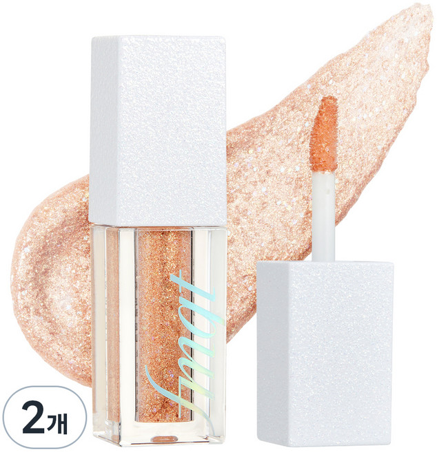 fmgt 메탈릭 큐브 리퀴드 아이섀도우, 04 골든 토프, 2개