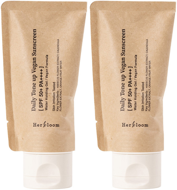 허블룸 데일리 톤 업 선스크린 SPF50+ PA++++, 50ml, 2개
