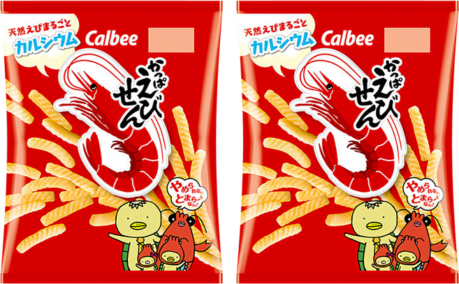 Calbee 卡樂比 Kappa Ebisen 河童蝦條 蝦風味餅乾, 77g, 2包