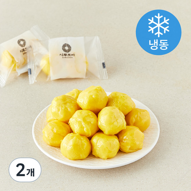시루조아 굳지않는 노란 꿀떡 (냉동), 20g, 64개입, 2개