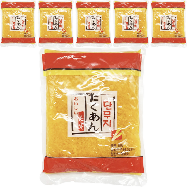 토호식품 단무지 알밥용, 1kg, 6개
