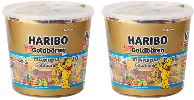 HARIBO 小熊水果軟糖, 870g, 2桶