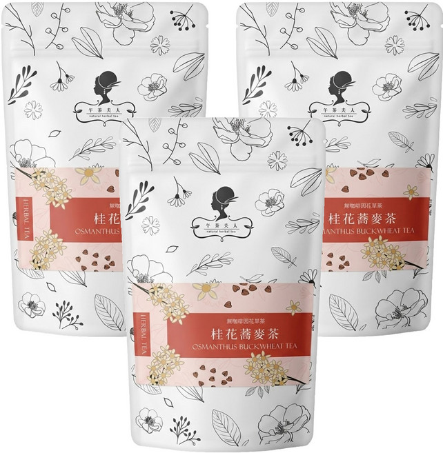 午茶夫人 桂花蕎麥茶, 2.6g, 10包, 3袋