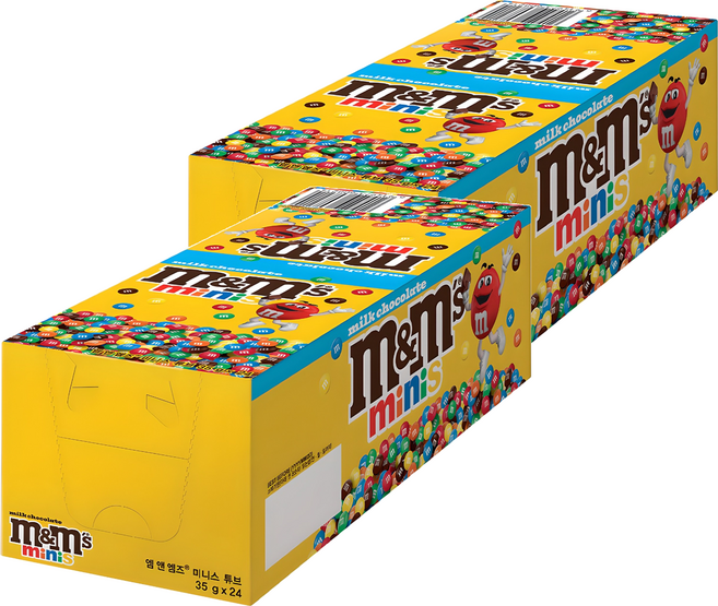 엠앤엠즈 미니스 튜브 초콜릿, 35g, 48개