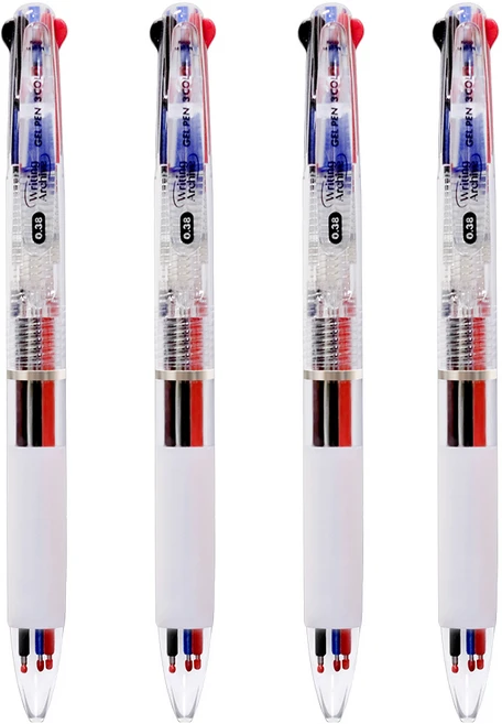 탐사 펜카이브 부드럽게 써지는 3색 젤펜 0.38mm 4종 세트, 혼합색상, 1세트 - 쿠팡