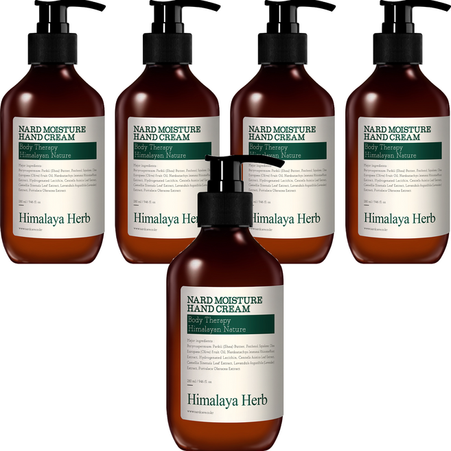 나드 모이스처 핸드크림 티트리로즈마리, 280ml, 5개