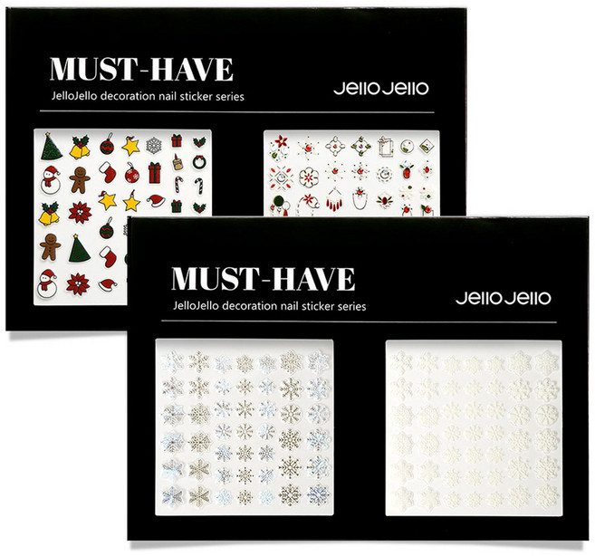 젤로젤로 머스트해브 젤네일 스티커 2종 세트, JNC-08, 1개