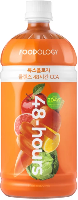 푸드올로지 톡스올로지 48시간 CCA 클렌즈주스, 1L, 1개 - 쿠팡
