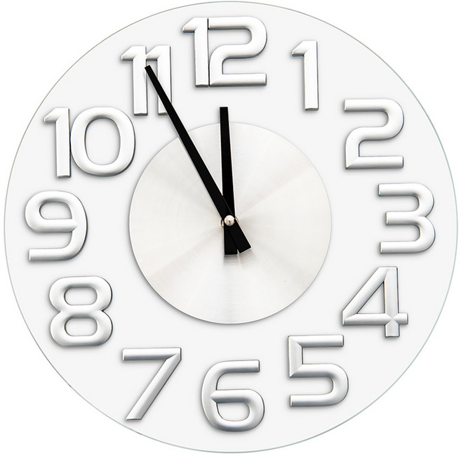 dayneeds 日需百備 幾何造型 光合印象 壁掛式時鐘 掛鐘/壁鐘/壁掛式 SBN-CK3-GLA, 透明