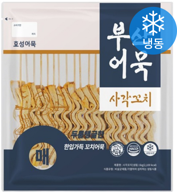 효성어묵 사각꼬지 (냉동), 1kg, 1개