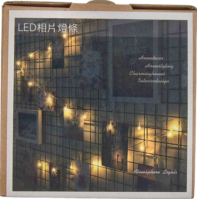 iINDOORS 英倫家居 LED相片燈條創意燈飾 插座款 300cm 15 x 15 x 3cm 300g, 1盒, 透明