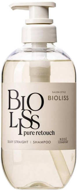 KOSE 高絲 BIOLISS 苾歐莉絲 PURE系列洗髮乳 直髮柔順, 480ml, 1瓶