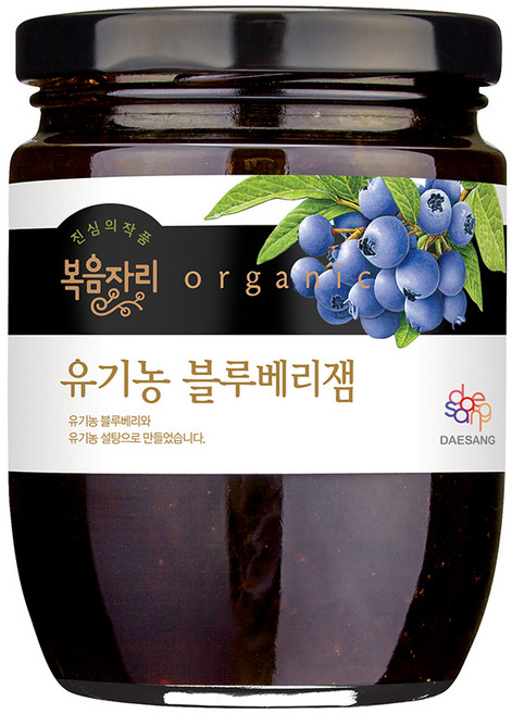 복음자리 유기농 블루베리잼, 340g, 1개
