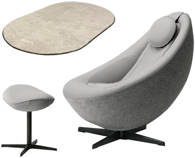 코웨이 비렉스 페블체어 안마의자 방문설치, MC-C01, 미스틱 그레이