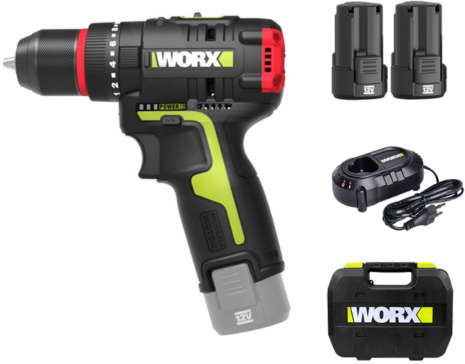 WORX [KC인증] 충전해머드릴 WU131X, 1개