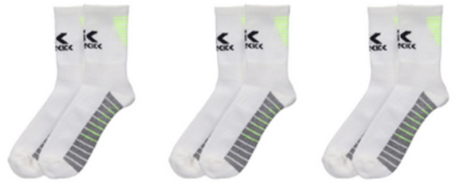 조이킥 크루삭스 3p 세트, 그레이