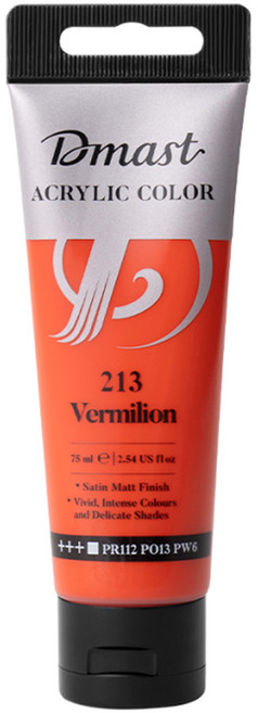 디마스트 전문가용 아크릴 물감 Vermilion, 75ml, 1색