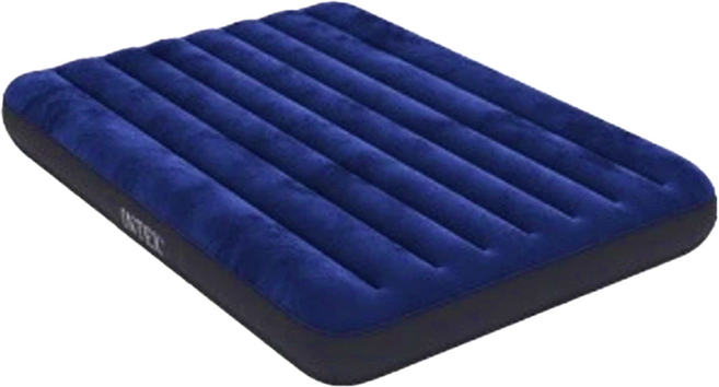 INTEX 露營充氣床墊 3-4人適用 藍色 203 x 183 x 25cm, 1個