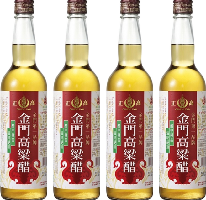 正高金門高梁醋 香氣十足, 600ml, 4瓶