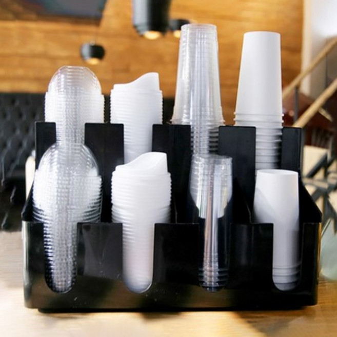 키친초이스 테이크아웃 컵디스펜서 11구 상, 블랙, 1개