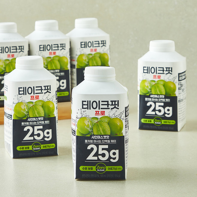 테이크핏 프로 샤인머스캣 단백질 워터, 6개, 500ml