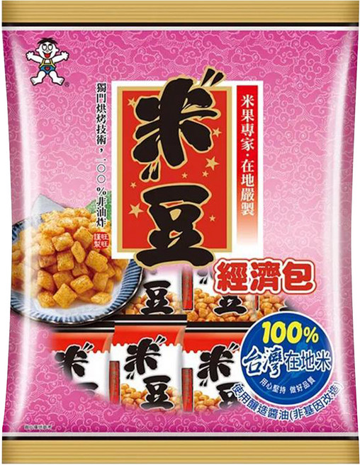 旺旺 米豆經濟包, 350g, 1袋
