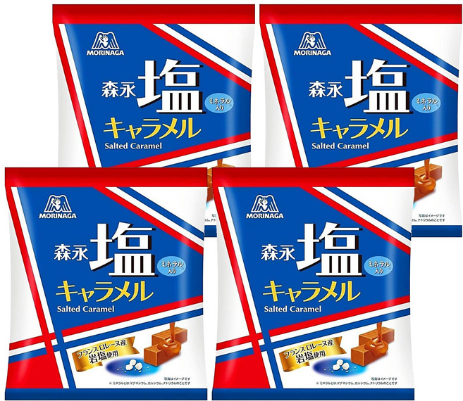 MORINAGA 森永 牛奶糖 鹽焦糖, 82.8g, 4袋