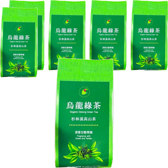 龍源茶品 鑫龍源 杉林溪清香甘醇翠嫩有機茶烏龍綠茶葉, 1組, 6包, 50g