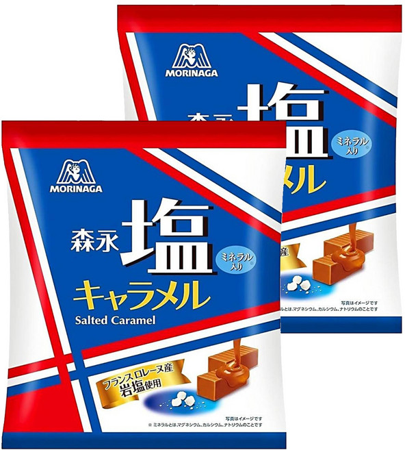 MORINAGA 森永 牛奶糖 鹽焦糖, 82.8g, 2袋
