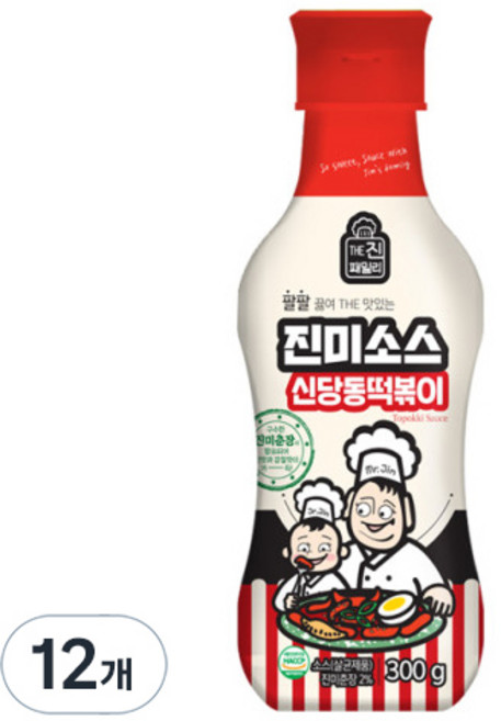 진미소스 신당동떡볶이, 300g, 12개