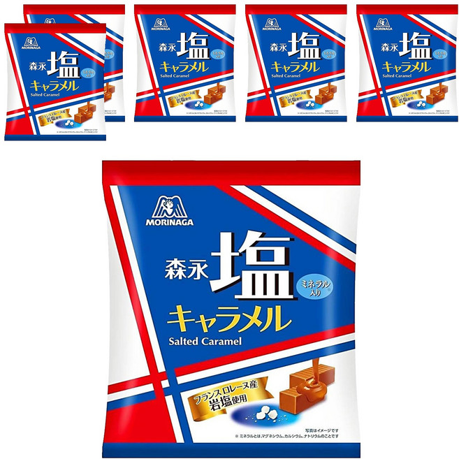 MORINAGA 森永 牛奶糖 鹽焦糖, 82.8g, 6袋