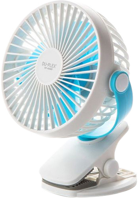 듀플렉스 휴대용 클립형 선풍기, DP-488MF, 화이트