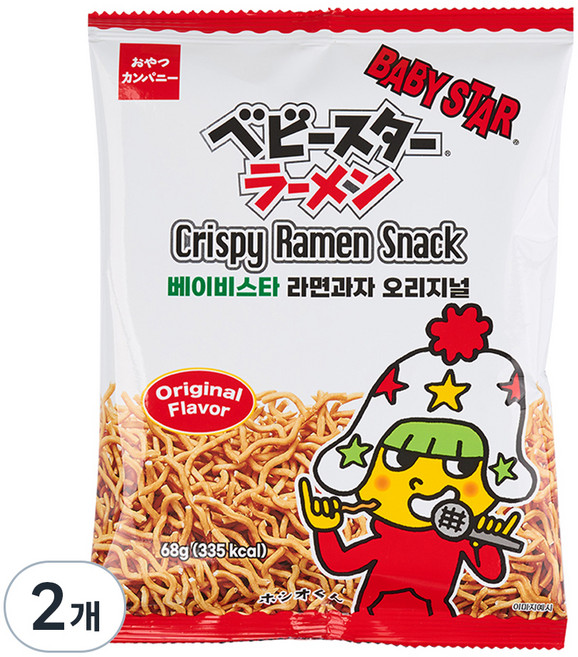 베이비스타 라면과자 오리지널, 68g, 2개