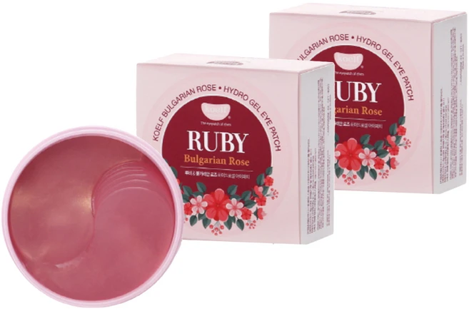 코엘프 루비&불가리안로즈 하이드로겔 아이패치, 60개입, 2개 - 쿠팡