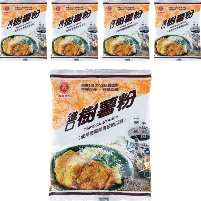 義峰食品 樹薯粉, 200g, 5包
