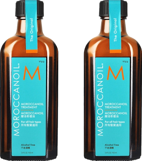 MOROCCANOIL 摩洛哥優油 TREATMENT 適用於所有髮質 讓秀髮更加柔順光滑, 100ml, 2瓶