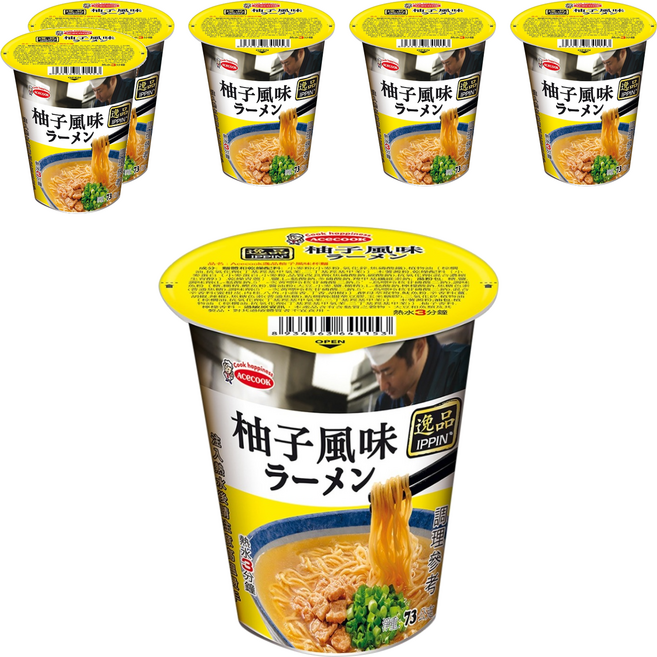 AceCOOK 柚子風味杯麵 73g, 6個