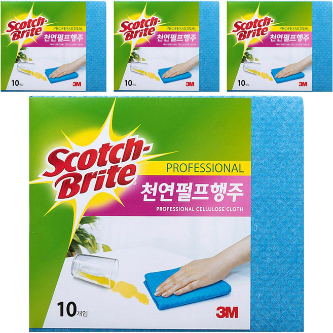 스카치브라이트 천연 펄프 행주, 40개