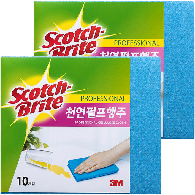 스카치브라이트 천연 펄프 행주, 20개