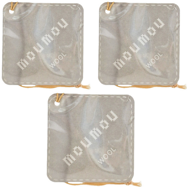 MOU MOU 羊毛吊掛式香氛片, 3片, SILK, 100ml