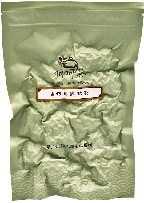 呵呵茶 三角立體茶包 油切蕎麥綠茶, 3g, 30包, 1袋