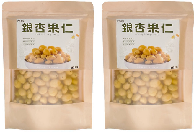 伊貝果然 銀杏果仁, 2個, 100g