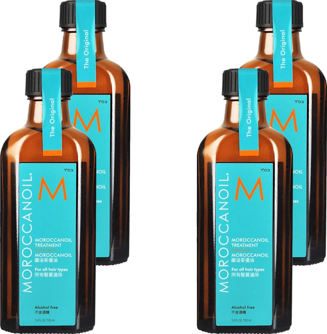 MOROCCANOIL 摩洛哥優油 TREATMENT 適用於所有髮質 讓秀髮更加柔順光滑, 100ml, 4瓶