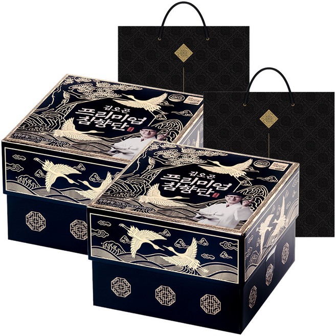 김오곤 프리미엄 침향단 100p + 쇼핑백, 450g, 2개