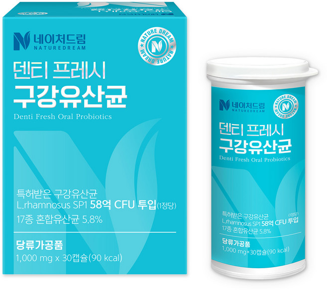 네이처드림 덴티 프레시 구강 유산균 30g, 30정, 1개