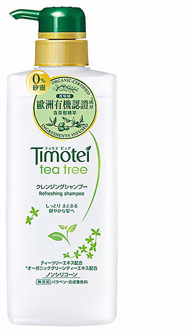 Timotei 蒂沐蝶 茶樹清爽植萃洗髮精, 500g, 1瓶