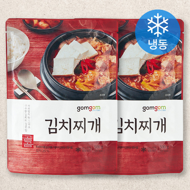 곰곰 김치찌개 (냉동), 500g, 2팩