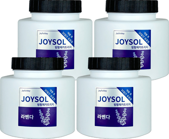 기분좋은날 방향제 카트리지 리필 대, 240g, 4개, 라벤다