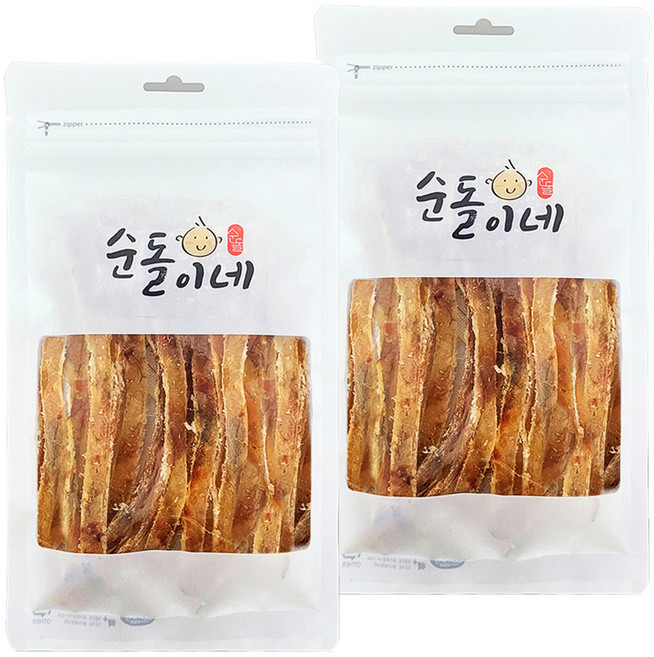순돌이네 순살 구운 아귀스틱, 2개, 70g