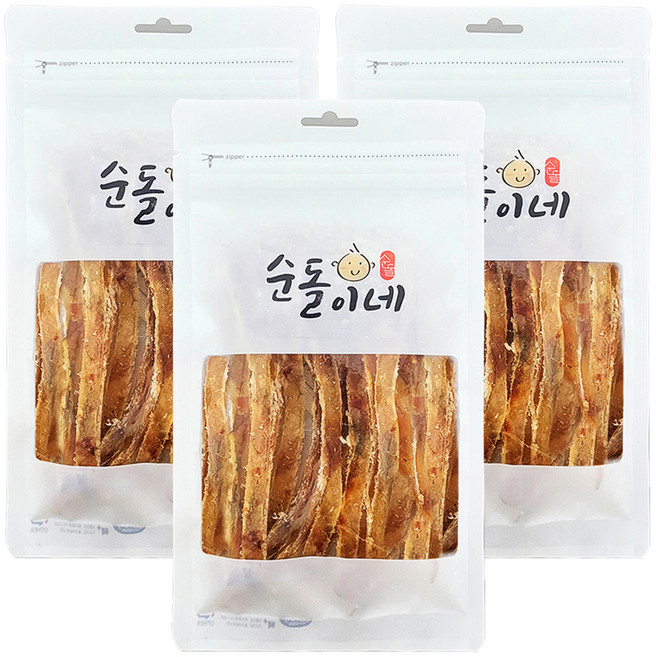 순돌이네 순살 구운 아귀스틱, 3개, 70g